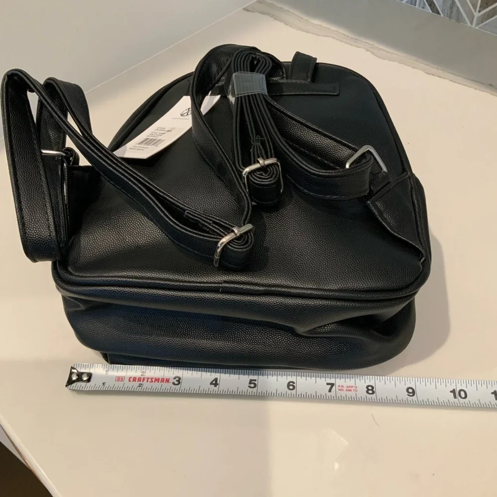 CXL by Christian Lacroix Backpack Black Pine‎ Caviar Faux Leather CXLH24981-BLAK
